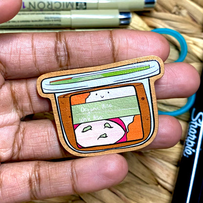 Miso soup wooden pin