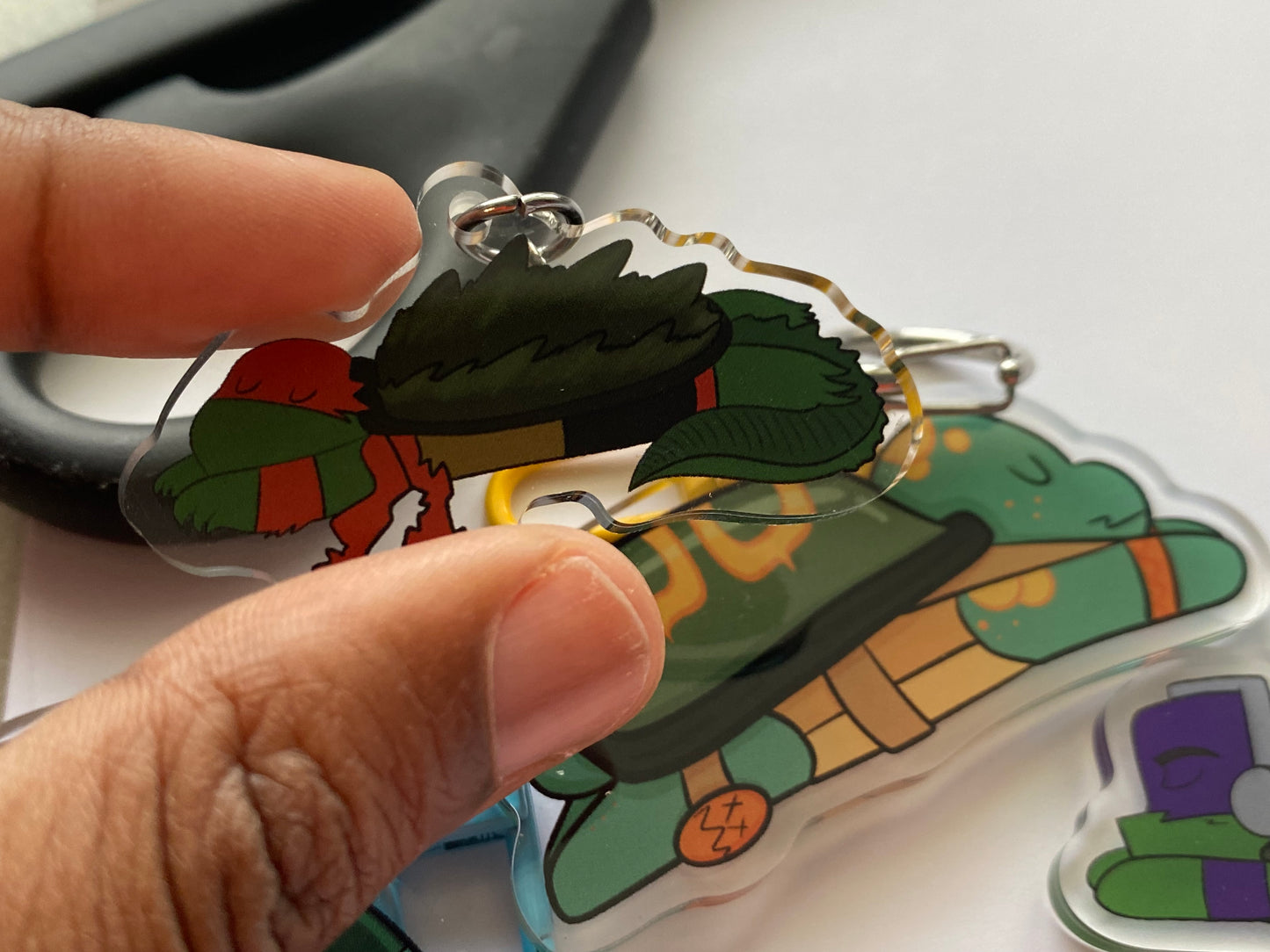 Sleepy Turtles Acrylic Charm Set