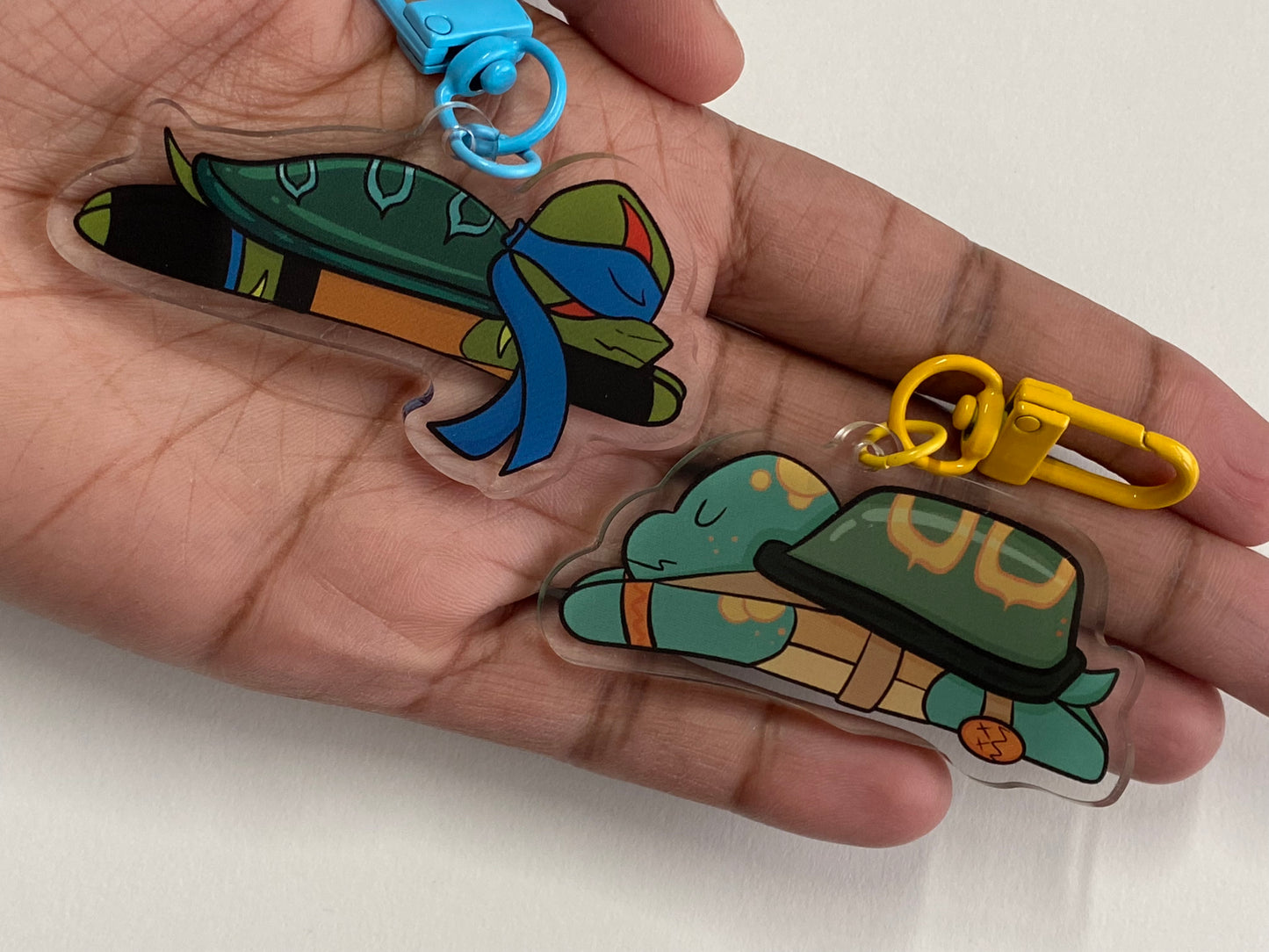 Sleepy Turtles Acrylic Charm Set