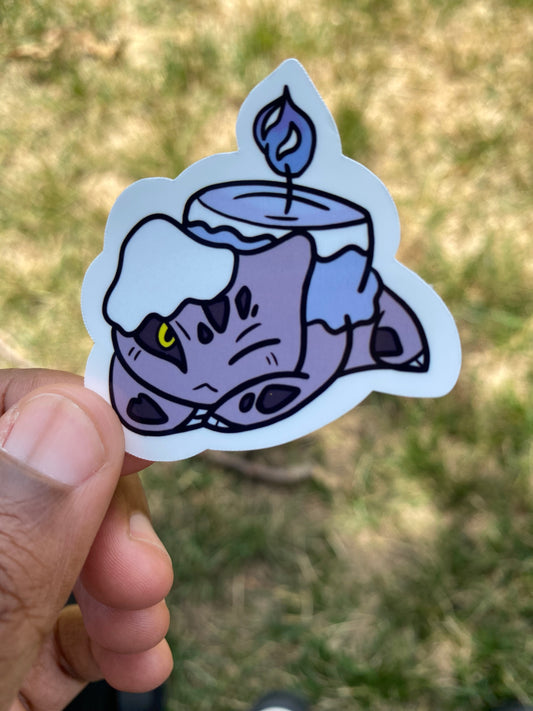 Candle bulbasaur sticker