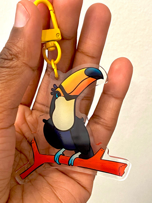 Toucan Acrylic charm