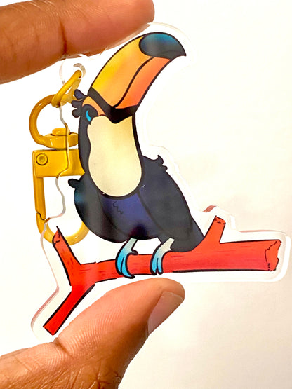 Toucan Acrylic charm